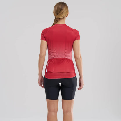 Maillot MAVIC AKSIUM Manches Courtes Femme Rouge