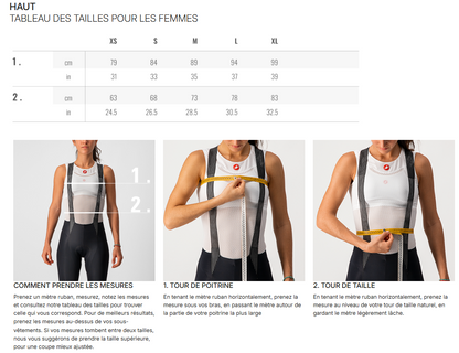 Maillot CASTELLI SINERGIA 3 FZ Manches Longues Femme Jaune