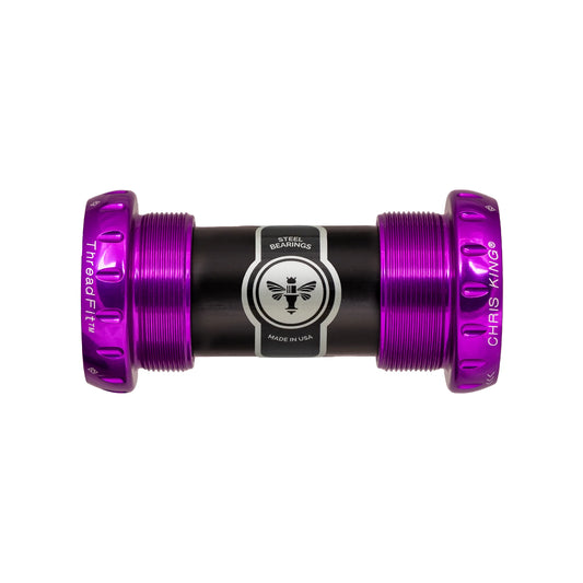 Boîtier de Pédalier CHRIS KING ThreadFit 24 68/73mm Violet