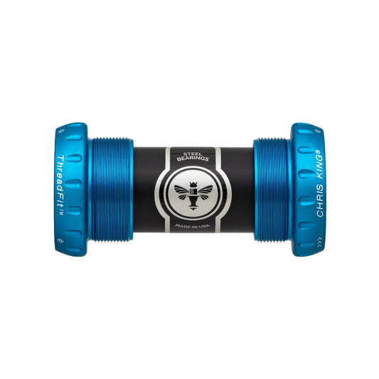 Boîtier de Pédalier CHRIS KING ThreadFit 24 68/73mm Bleu