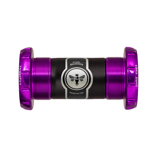 Boîtier de Pédalier CHRIS KING ThreadFit 30 68/73mm Violet