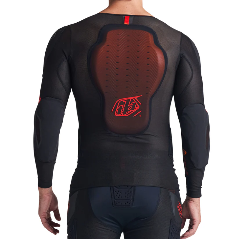 T-Shirt de Protection TROY LEE DESIGNS STAGE GHOST D3O Manches Longues Noir