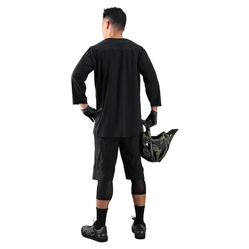 Maillot TROY LEE DESIGNS RUCKUS Manches 3/4 Noir