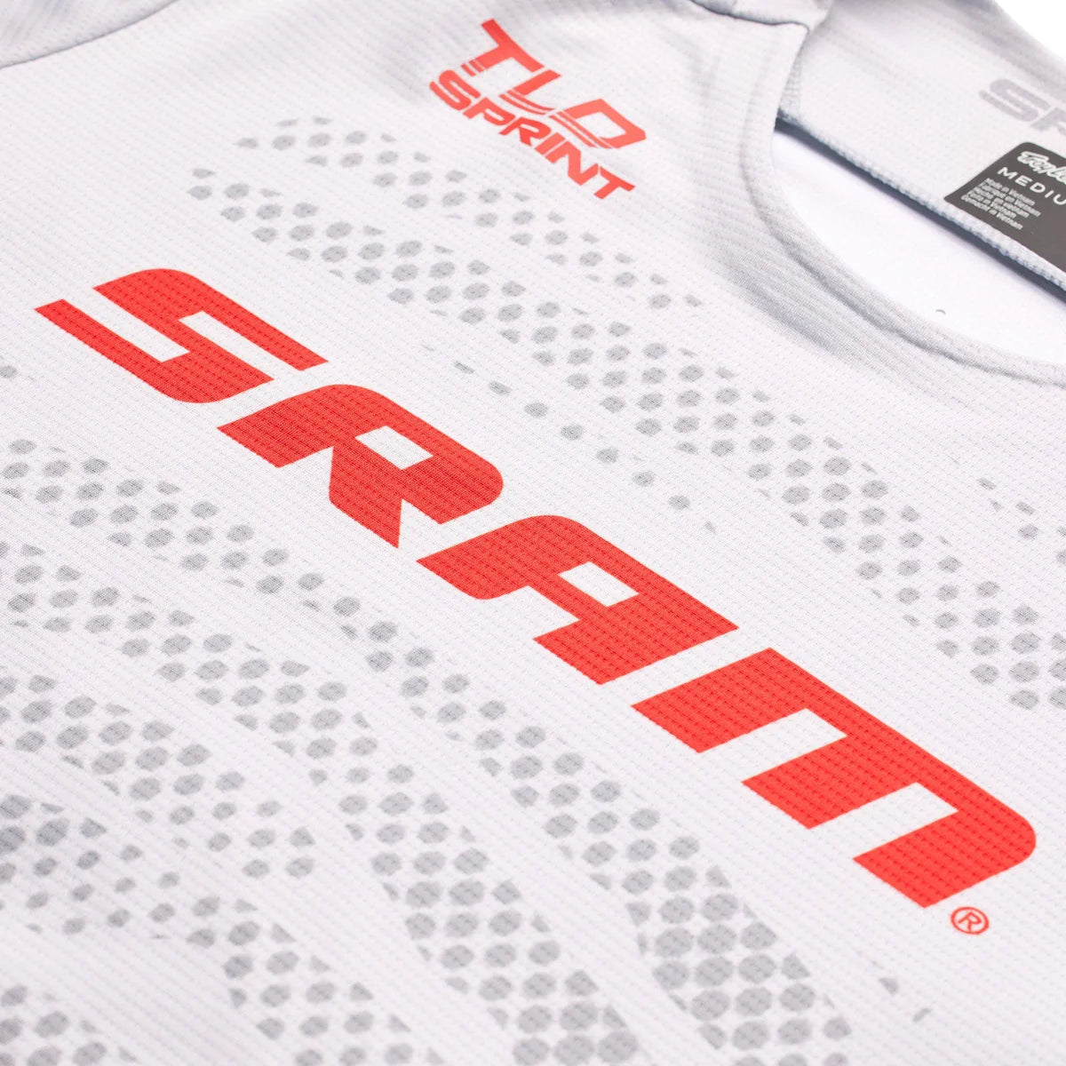 Maillot TROY LEE DESIGNS SPRINT SRAM  Manches Longues Blanc