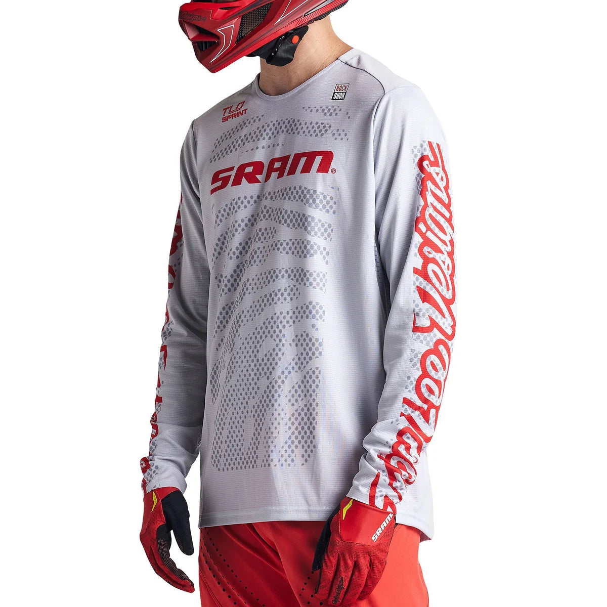 Maillot TROY LEE DESIGNS SPRINT SRAM  Manches Longues Blanc