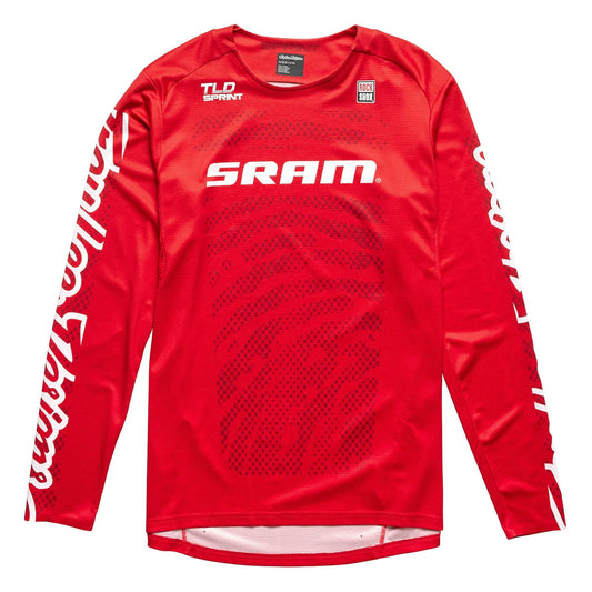 Maillot TROY LEE DESIGNS SPRINT SRAM  Manches Longues Rouge