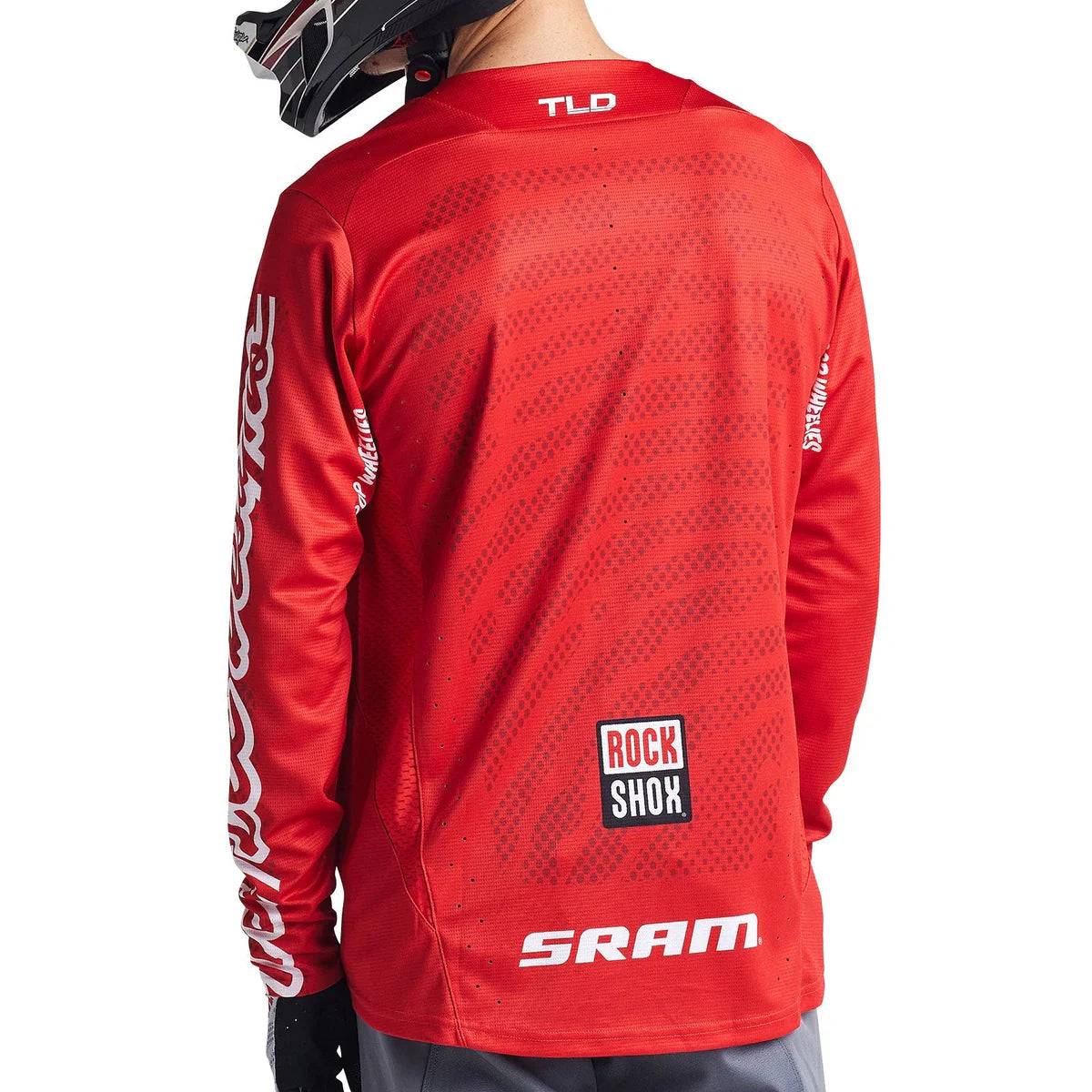 Maillot TROY LEE DESIGNS SPRINT SRAM  Manches Longues Rouge