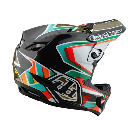 Casque VTT TROY LEE DESIGNS D4 CARBON MIPS Frames Noir/Or