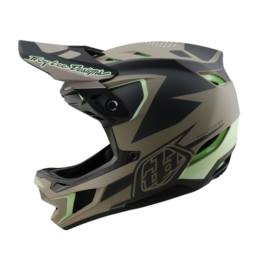 Casque VTT TROY LEE DESIGNS D4 COMPOSITE MIPS Marron/Noir/Jaune