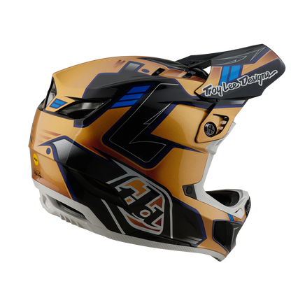 Casque VTT TROY LEE DESIGNS D4 COMPOSITE MIPS ROYALTY Noir/Or