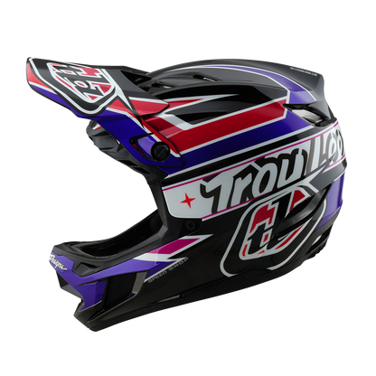 Casque VTT TROY LEE DESIGNS D4 POLYACRYLITE MIPS LINEAR Noir