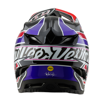 Casque VTT TROY LEE DESIGNS D4 POLYACRYLITE MIPS LINEAR Noir