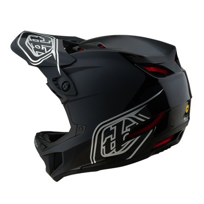 Casque VTT TROY LEE DESIGNS D4 POLYACRYLITE MIPS SHADOW Noir