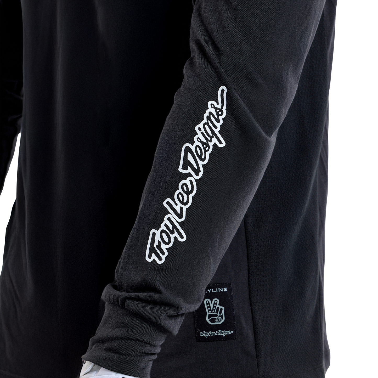Maillot TROY LEE DESIGNS SKYLINE RIDE TEE SIGNATURE Manches Longues Noir 2025
