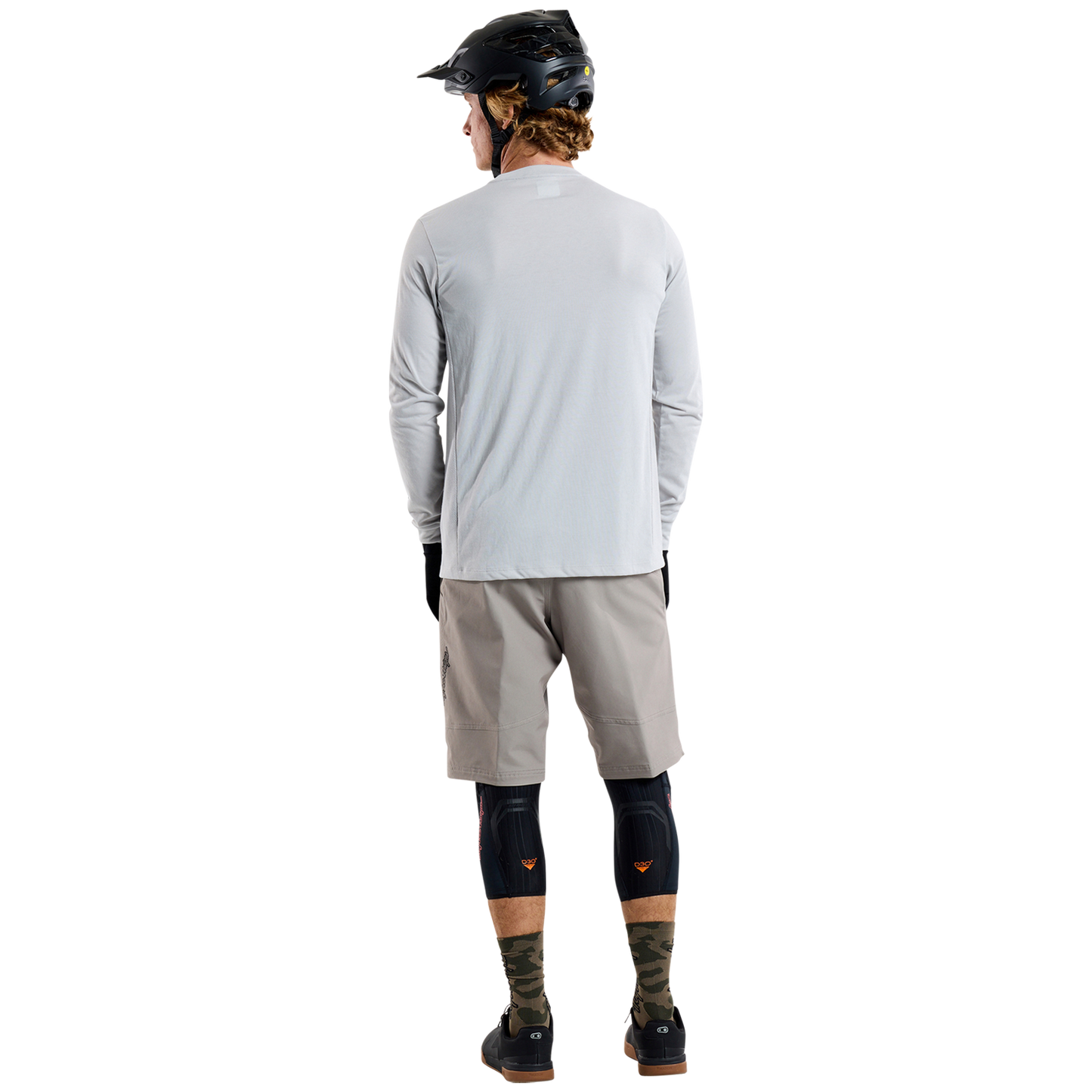 Maillot TROY LEE DESIGNS SKYLINE RIDE TEE SIGNATURE Manches Longues Gris 2025