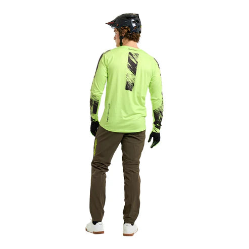 Maillot TROY LEE DESIGNS SKYLINE CHILL Manches Longues Jaune