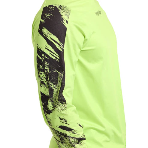 Maillot TROY LEE DESIGNS SKYLINE CHILL Manches Longues Jaune