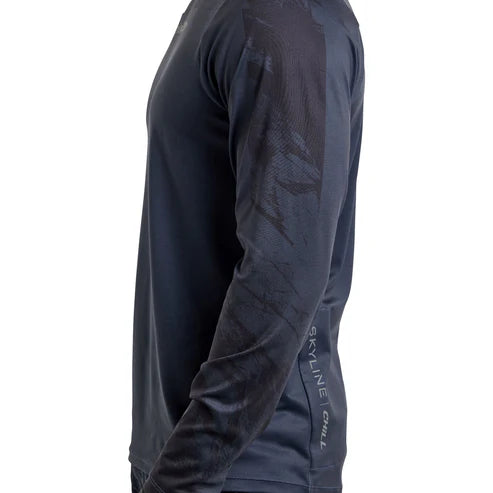 Maillot TROY LEE DESIGNS SKYLINE CHILL Manches Longues Bleu