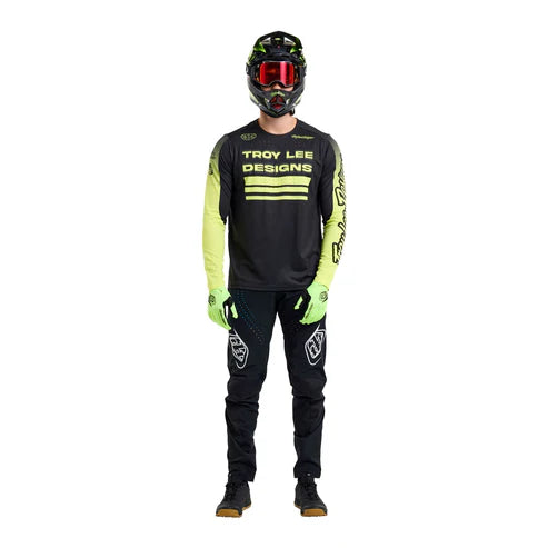 Maillot TROY LEE DESIGNS SPRINT Manches Longues Noir/Jaune