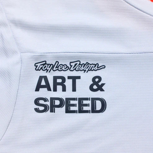 Maillot TROY LEE DESIGNS SKYLINE Manches Longues Blanc/Rouge