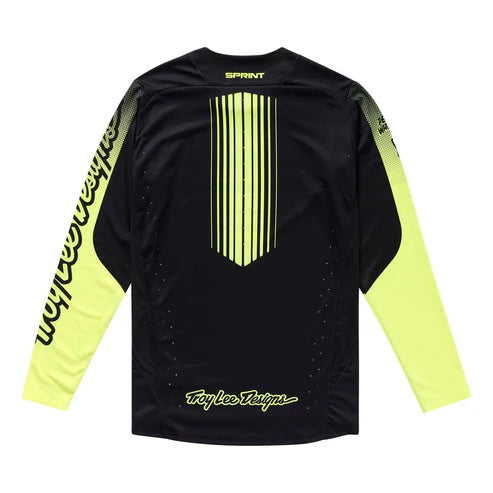 Maillot TROY LEE DESIGNS SPRINT Manches Longues Noir/Jaune