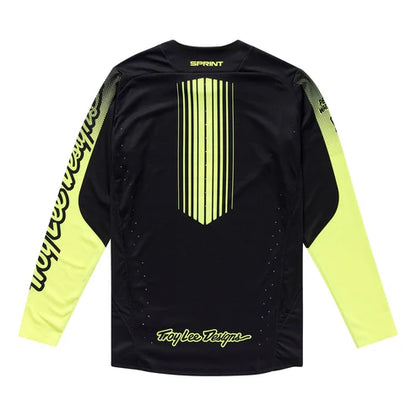 Maillot TROY LEE DESIGNS SPRINT Manches Longues Noir/Jaune