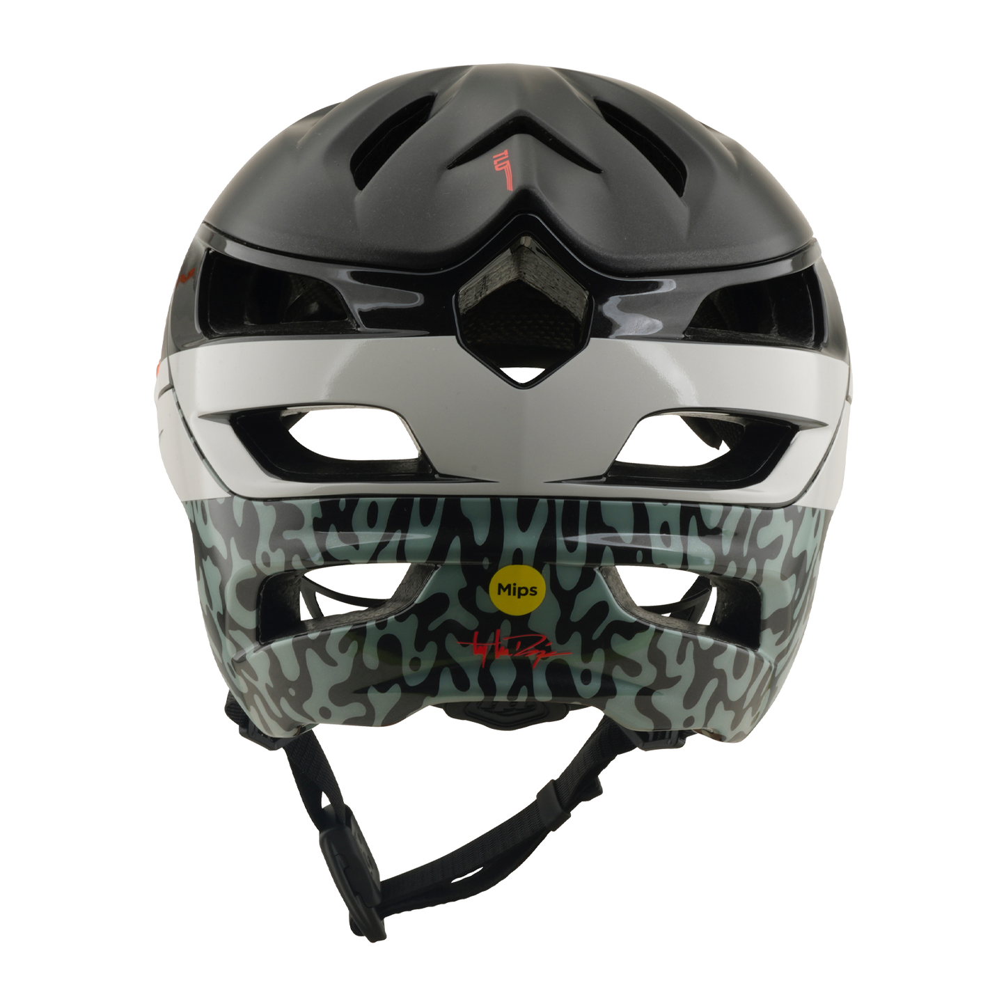 Casque VTT TROY LEE DESIGNS A3 MIPS HALO PUMICE Charcoal/Blanc