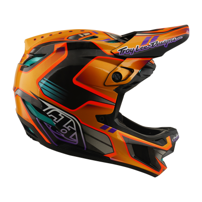 Casque VTT TROY LEE DESIGNS D4 CARBON MIPS Crest Gold