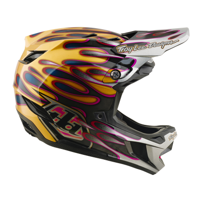 Casque VTT TROY LEE DESIGNS D4 CARBON MIPS Overspray Gold/Noir