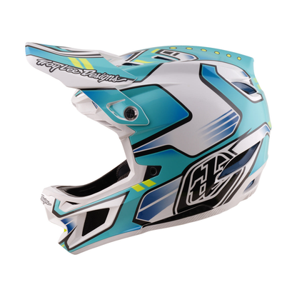 Casque VTT TROY LEE DESIGNS D4 COMPOSITE MIPS CREST REAL Vert