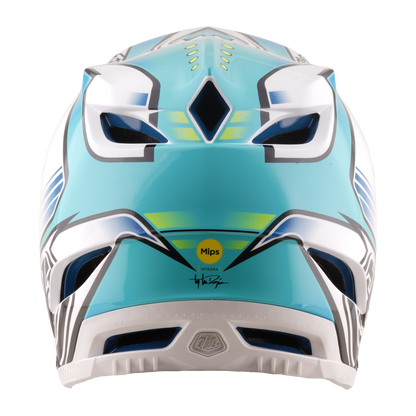 Casque VTT TROY LEE DESIGNS D4 COMPOSITE MIPS CREST REAL Vert