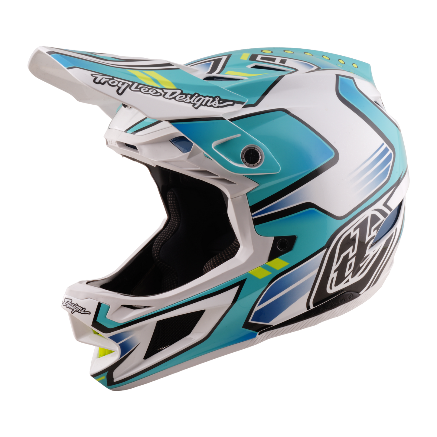 Casque VTT TROY LEE DESIGNS D4 COMPOSITE MIPS CREST REAL Vert
