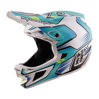 Casque VTT TROY LEE DESIGNS D4 COMPOSITE MIPS CREST REAL Vert