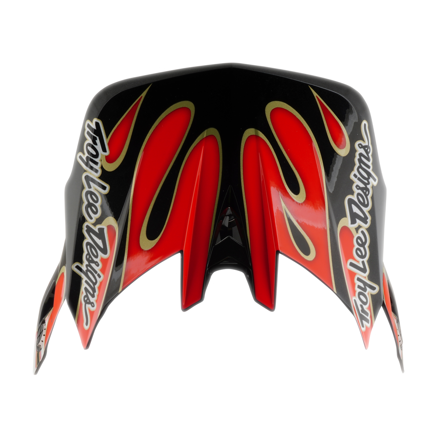 Casque VTT TROY LEE DESIGNS D4 COMPOSITE MIPS OVERSPRAY Blanc/Rouge