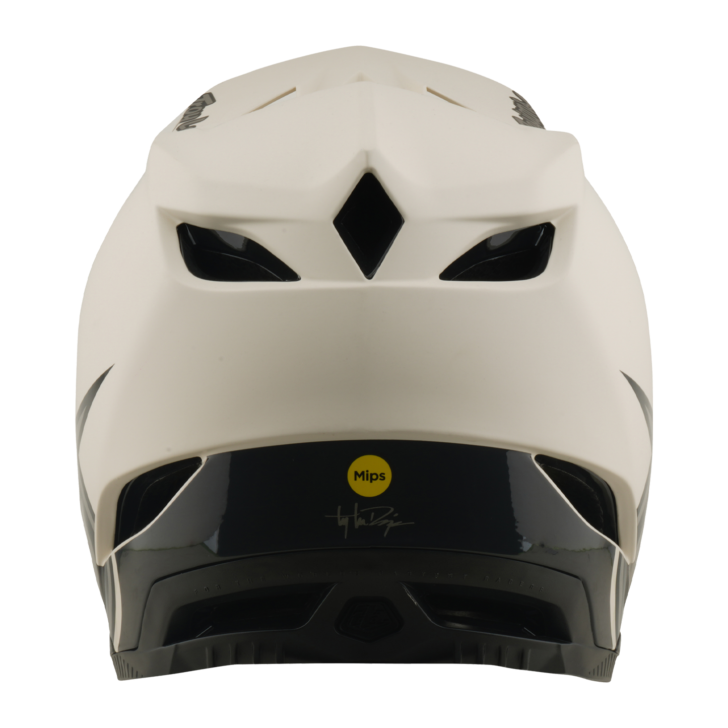 Casque VTT TROY LEE DESIGNS D4 COMPOSITE MIPS STEALTH PUMICE Blanc