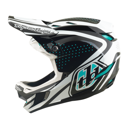 Casque VTT TROY LEE DESIGNS D4 POLYACRYLITE MIPS THE LINE Charcoal/Blanc