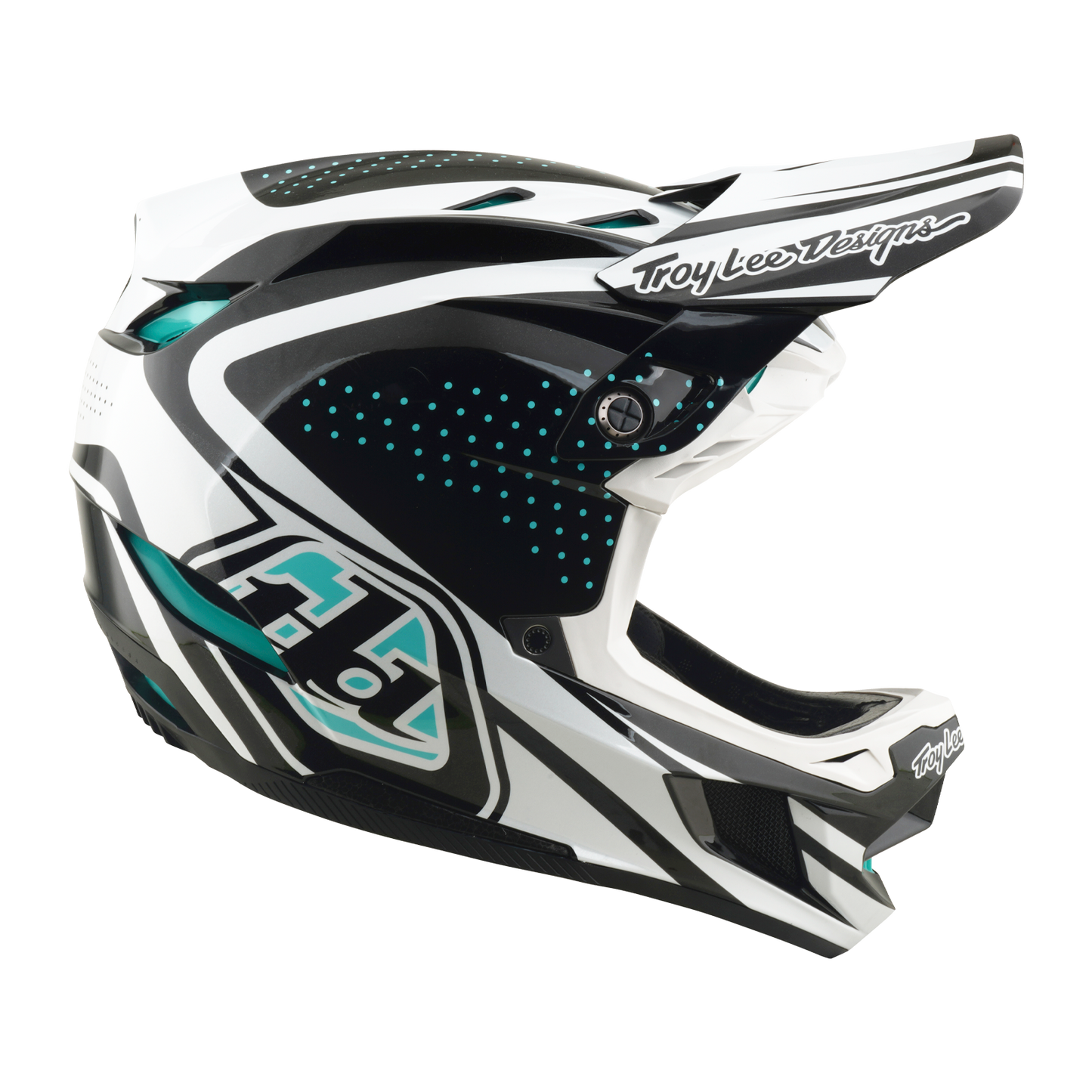 Casque VTT TROY LEE DESIGNS D4 POLYACRYLITE MIPS THE LINE Charcoal/Blanc