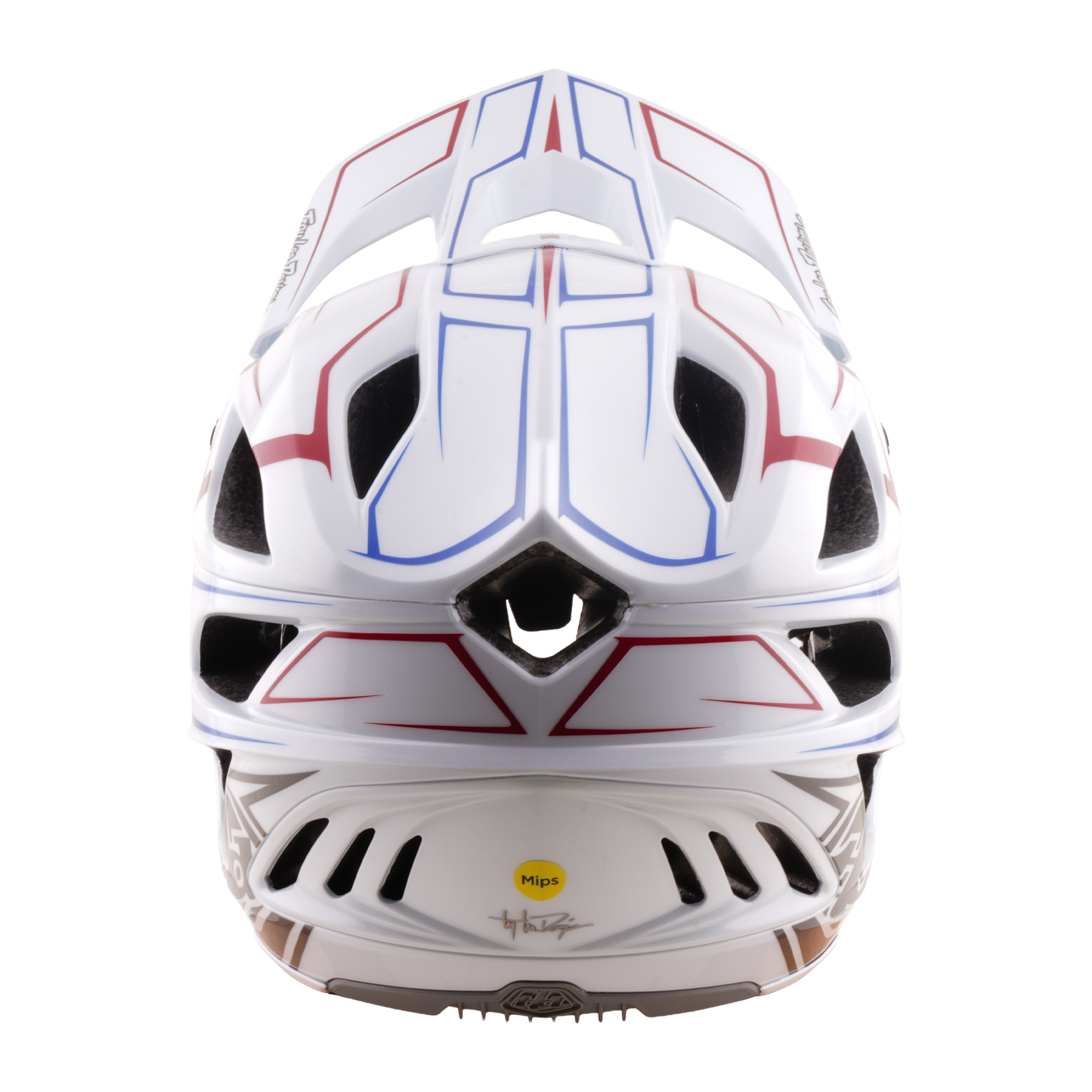 Casque VTT TROY LEE DESIGNS STAGE STUNT PINSTRIPE Blanc