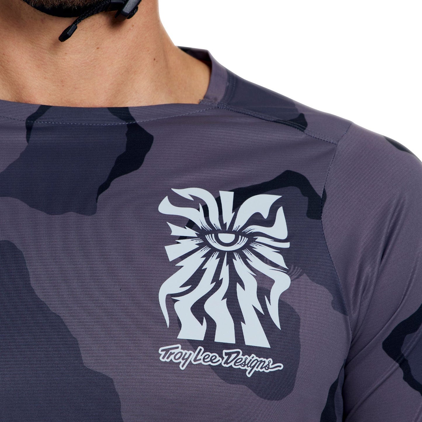 Maillot TROY LEE DESIGNS SKYLINE PRO FLOW CAMO Manches Longues Carbon