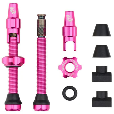 Lot de 2 Valves Tubeless WOLF TOOTH CLIK VALVE Pink