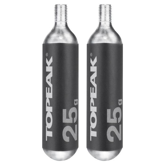 Cartouches CO2 TOPEAK Filetée 25g (2 pieces)