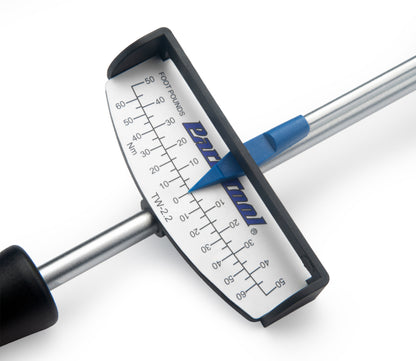 Park Tool TW-2.2 gros plan du cadran de lecture