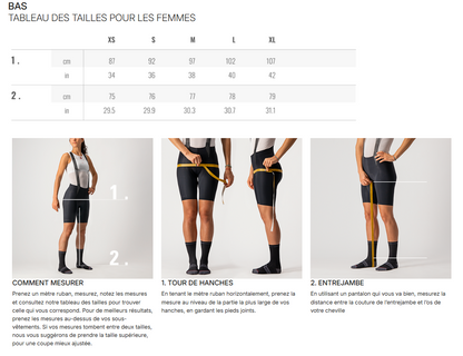 Cuissard Long à Bretelles CASTELLI COMPETIZIONE DT Femme Noir