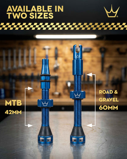Valves Tubeless PEATY'S HOLESHOT FAST FLOW 42mm (x2) Bleu