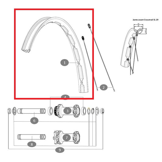 Kit Jantes Av/Ar MAVIC E-CROSSTRAIL SL 29''