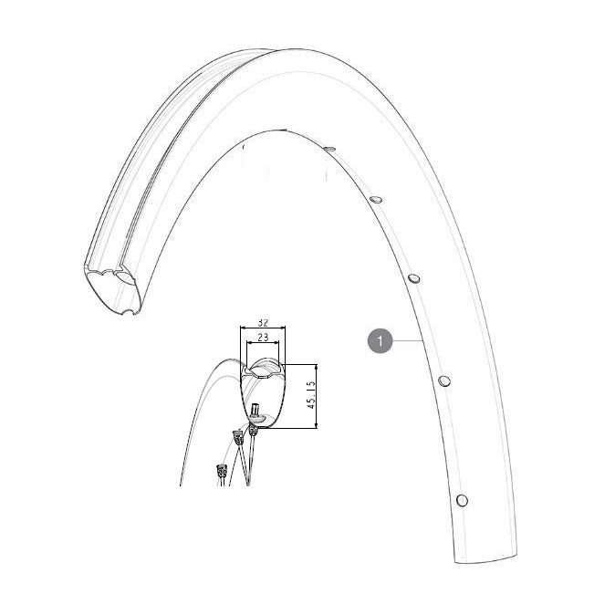 Kit Jantes Av/Ar MAVIC COSMIC SL4 45 23mm