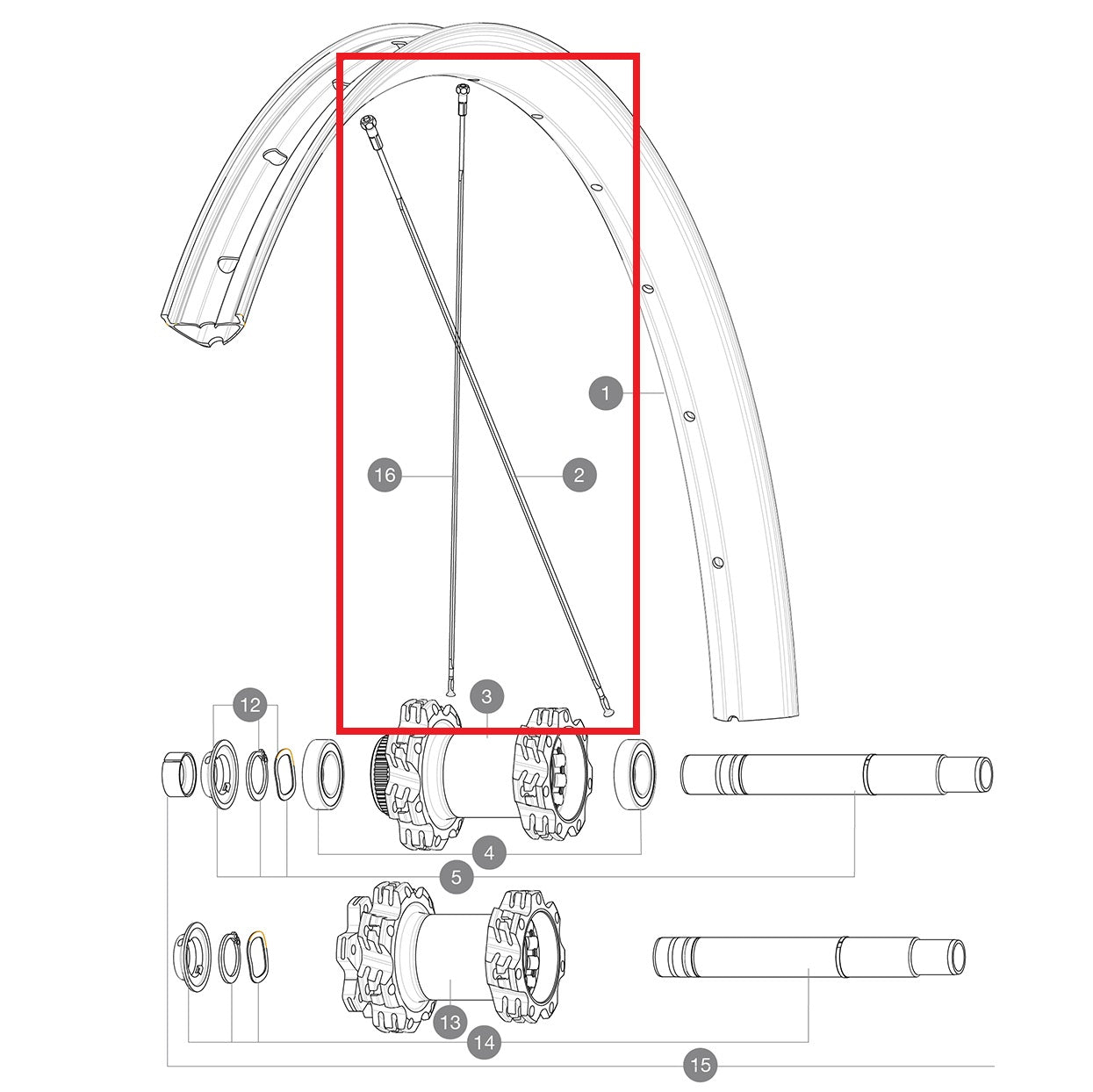 Kit 14 Rayons Ar MAVIC E-DEEMAX 29" 305mm