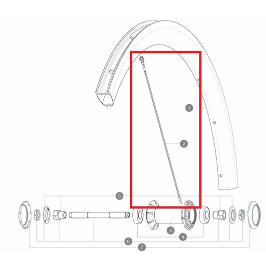 Kit 10 Rayons Av/Ar MAVIC COSMIC PRO CARBON UST 268mm