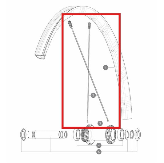 Kit 12 Rayons Av/Ar MAVIC ALLROAD SL AERO 298mm M7/7