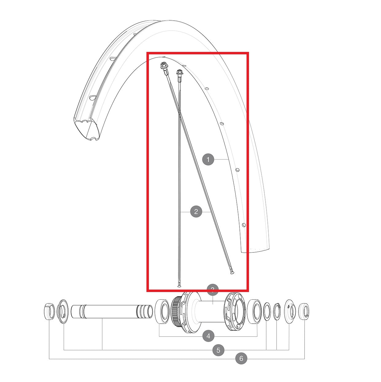Kit 12 Rayons Av/Ar MAVIC COSMIC SL 45 Disc 271mm
